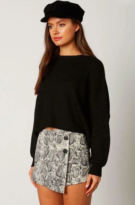 Make Me Better Grey Snake Print Skort