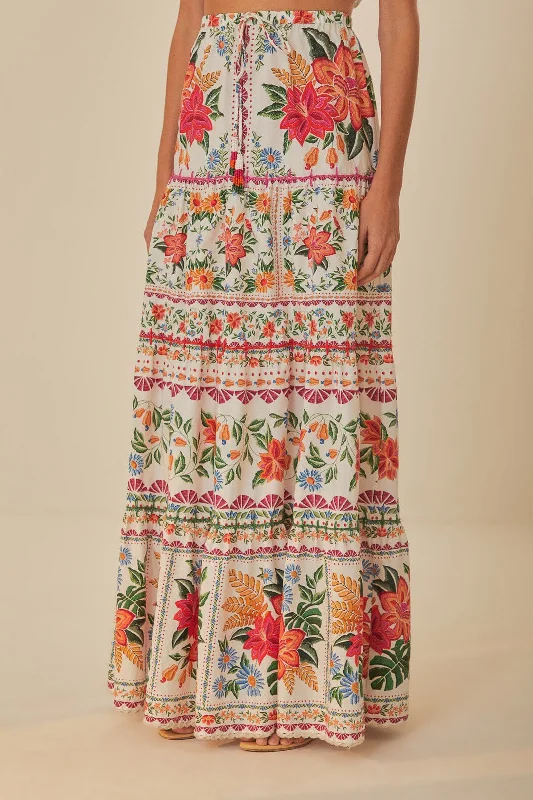 Off-White Bloom Garden Maxi Skirt