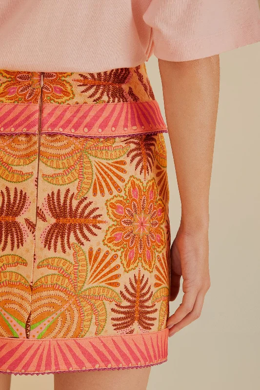 Sand Palm Scarf Skirt