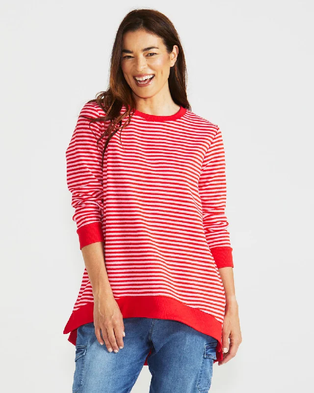 Betty Basics Courtney Cherry Stripe Jumper