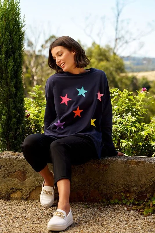 Betty Basics Sienna Star Jumper Star Print