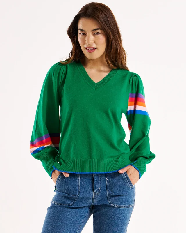 Betty Basics Tori Jumper Green Rainbow