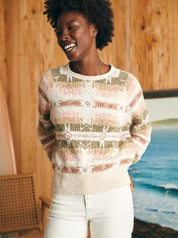 Doug Good Feather Cotton Slub Pullover - Spring Desert Earth Fire