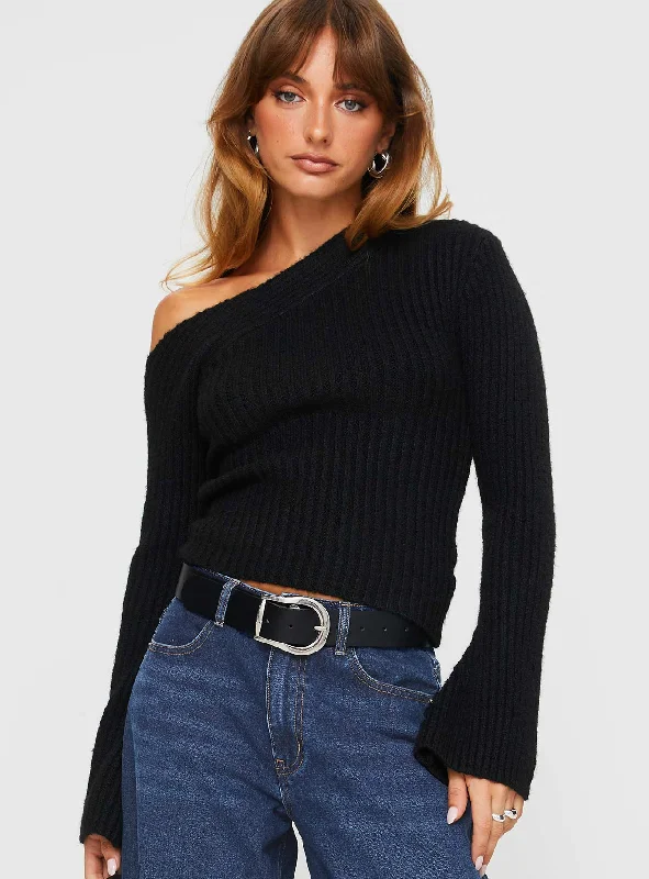 Phillips Cold Shoulder Sweater Black