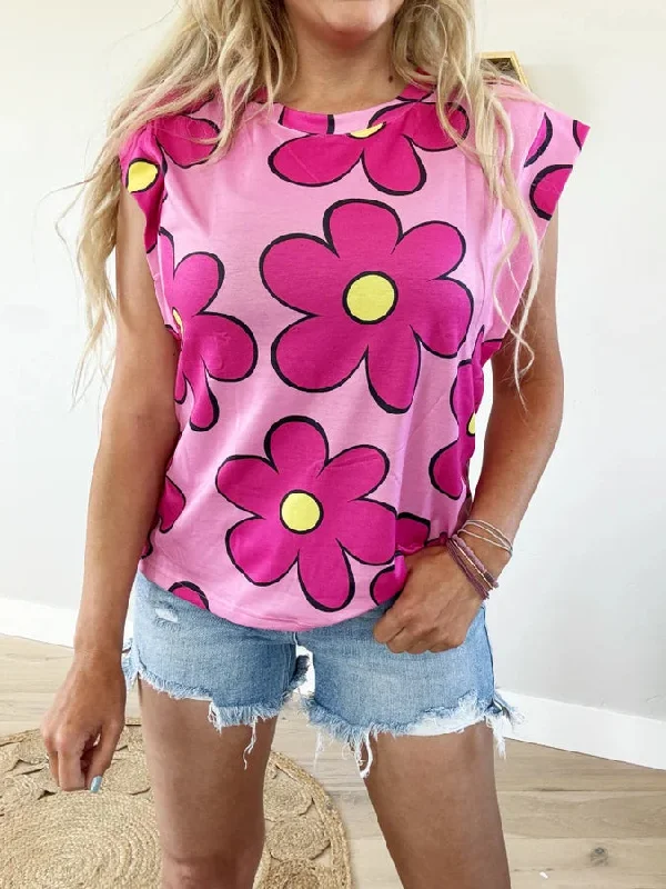 Just Tell Me Floral Top (Pink Label)