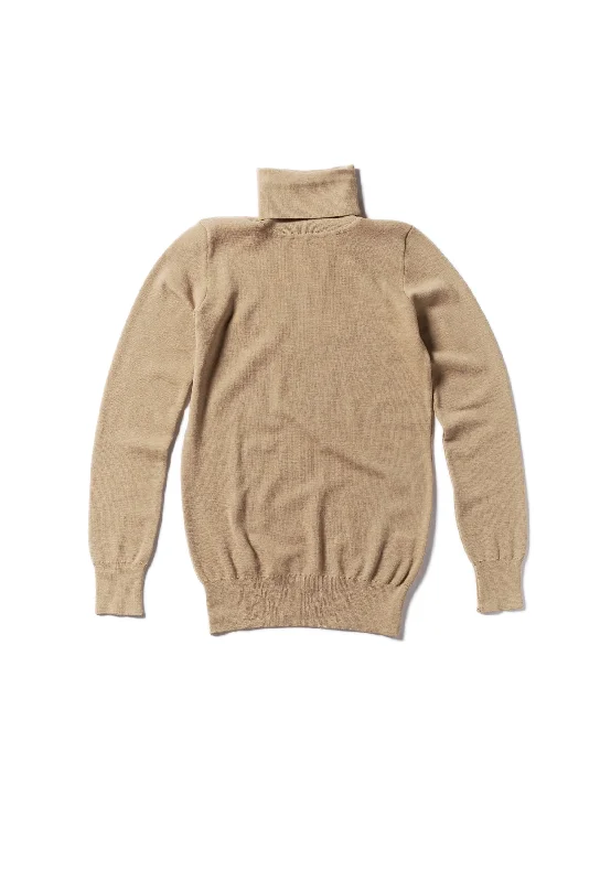 Roll Neck. Camel