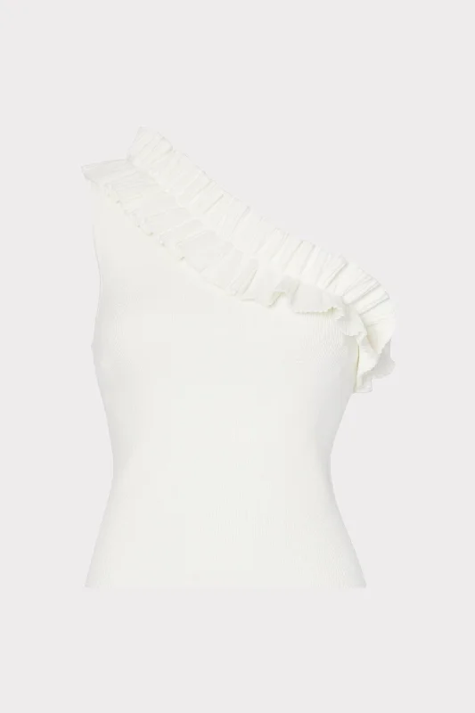 Ruffle One Shoulder Top