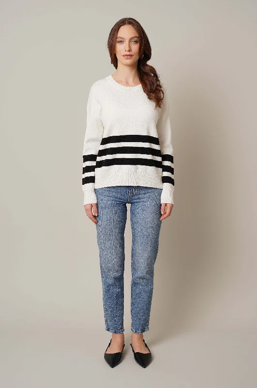 Striped Crew Neck Pullover