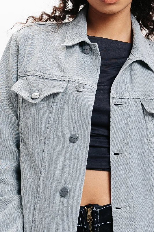 Grey Classic Denim Trucker Jacket