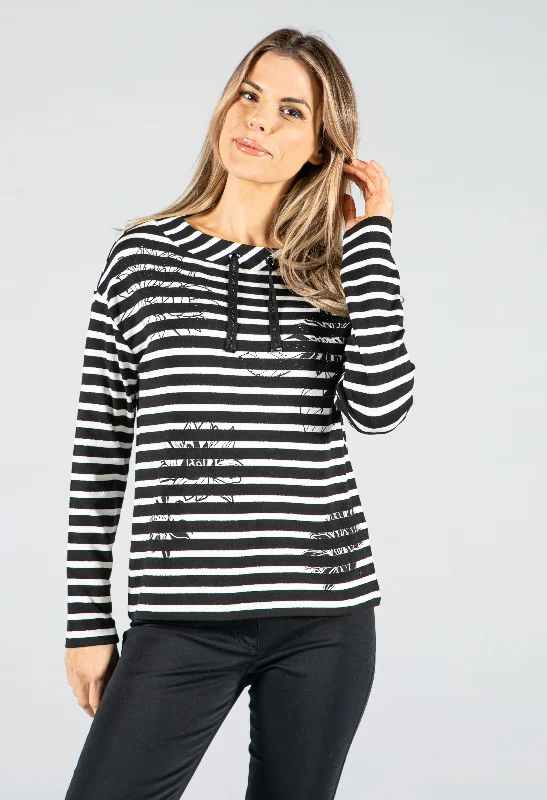 Long Sleeve Diamante Detail Sweatshirt