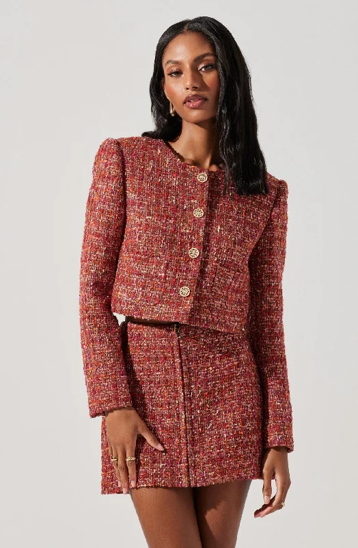 Milena Cropped Tweed Jacket