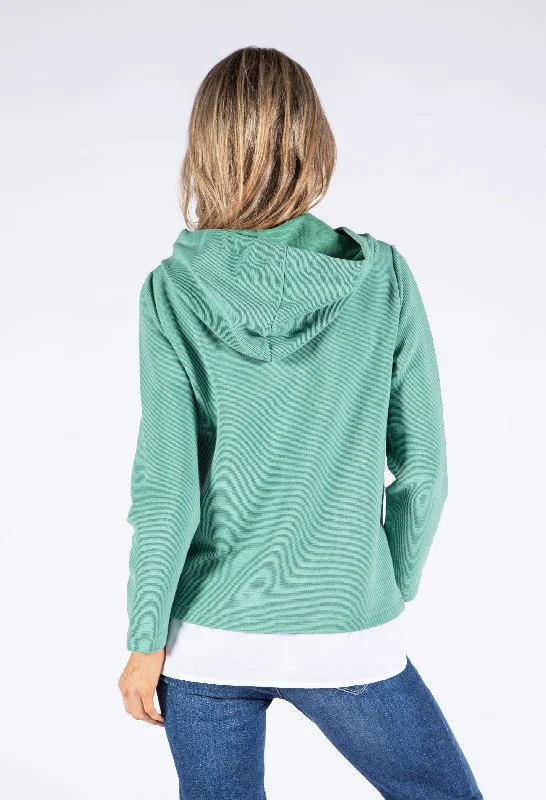 Ribbed Layered Look Pullover