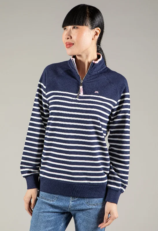 Striped Quarter Zip