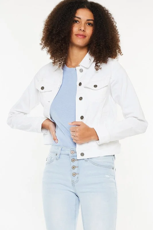 Sylvia Denim Jacket-White