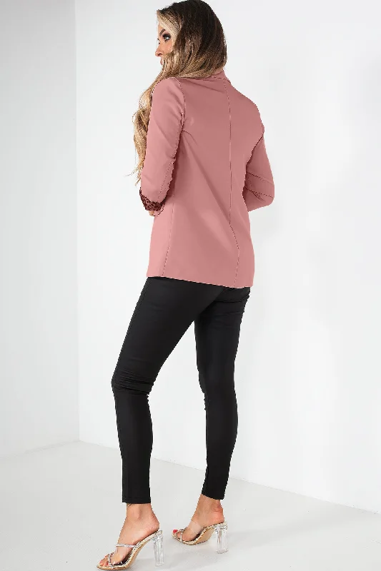 Ayden Blush Long Sleeve Blazer