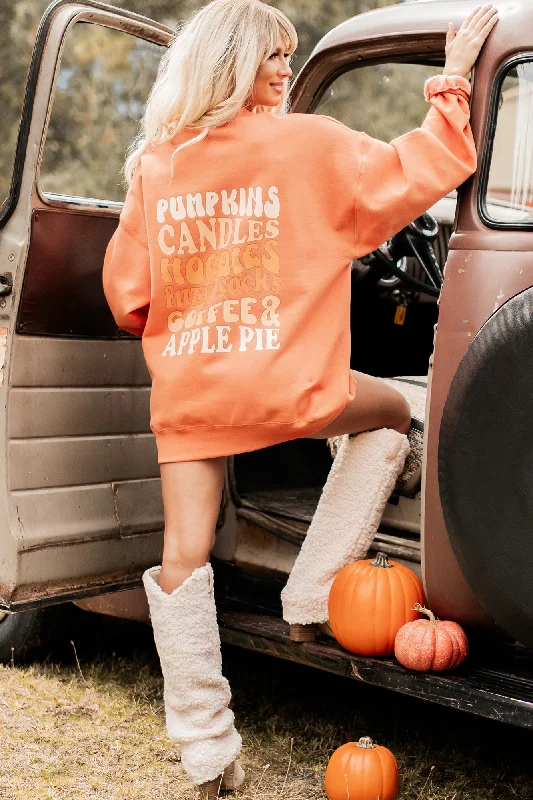 Best Parts Of Fall Double-Sided Graphic Crewneck (Pumpkin) - Print On Demand