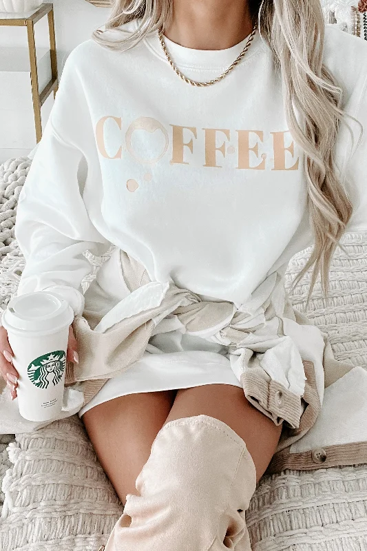 Coffee Helps Graphic - Multiple Shirt Options (White) - Print On Demand