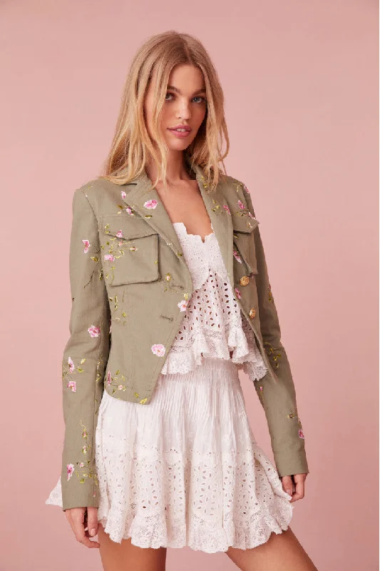 Dolisa Embroidered Military Jacket