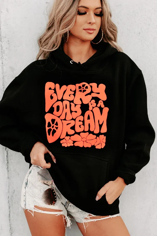 ""Every Day Is A Dream"" Puff Graphic Multiple Shirt Options (Black) - Print On Demand