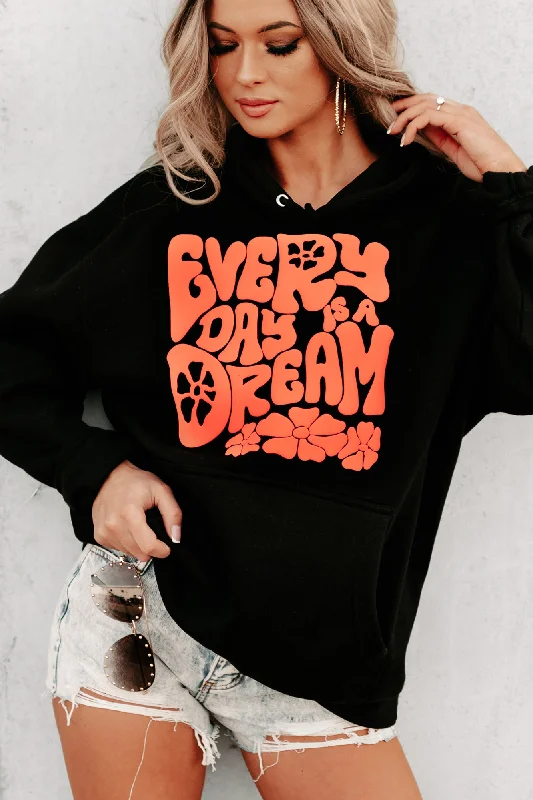 ""Every Day Is A Dream"" Puff Graphic Multiple Shirt Options (Black) - Print On Demand