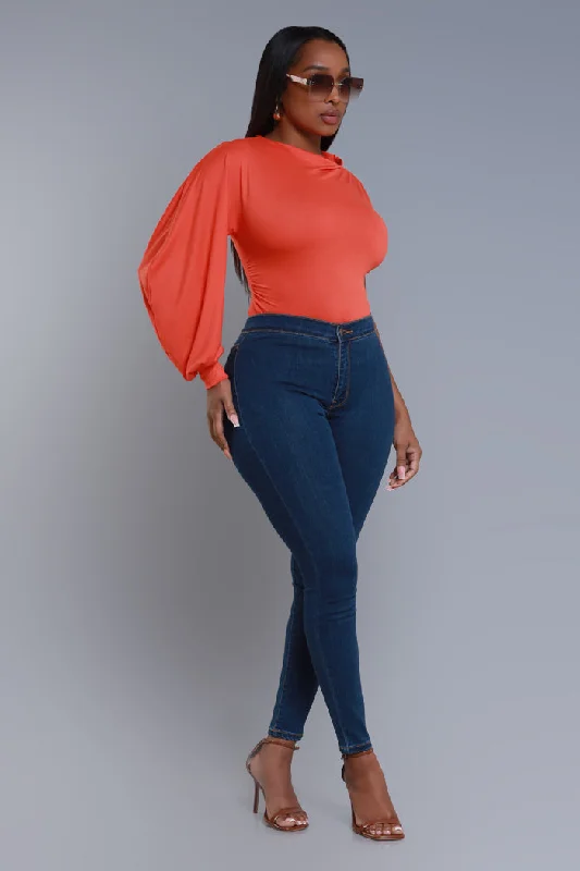 Get It All One Shoulder Top - Orange