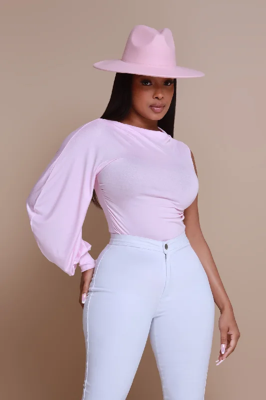 Get It All One Shoulder Top - Pink