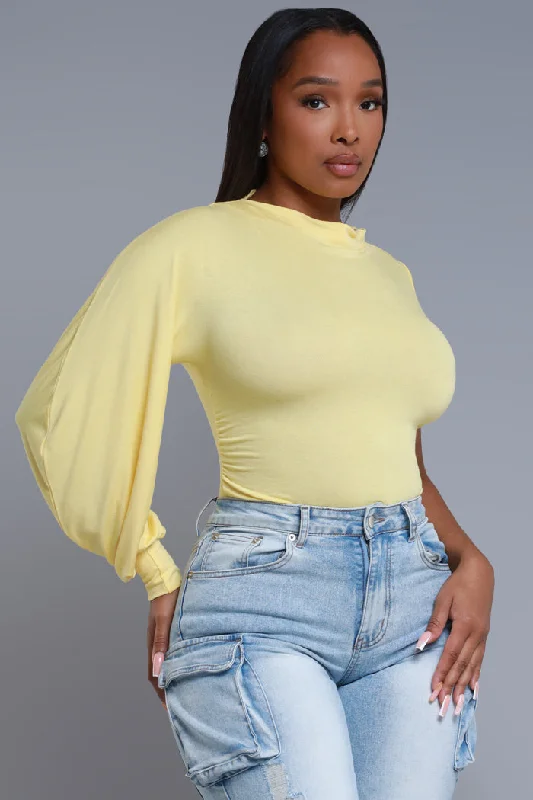 Get It All One Shoulder Top - Yellow