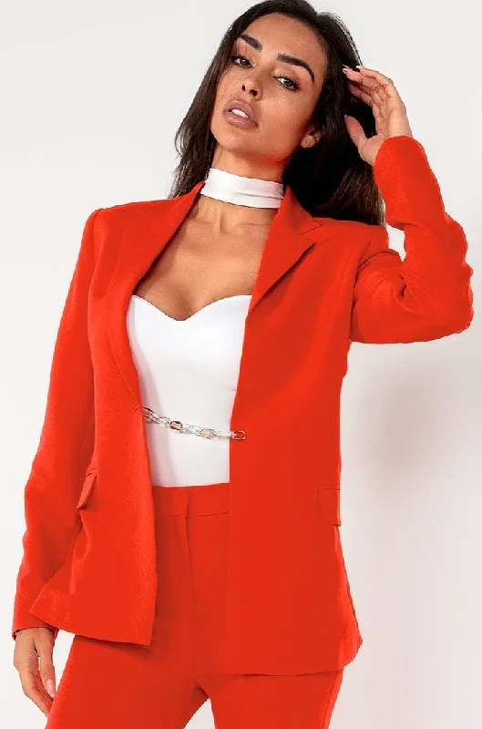 Kacey Orange Tailored Blazer