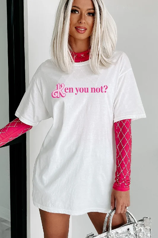 ""Ken You Not"" Graphic - Multiple Shirt Options (White) - Print On Demand