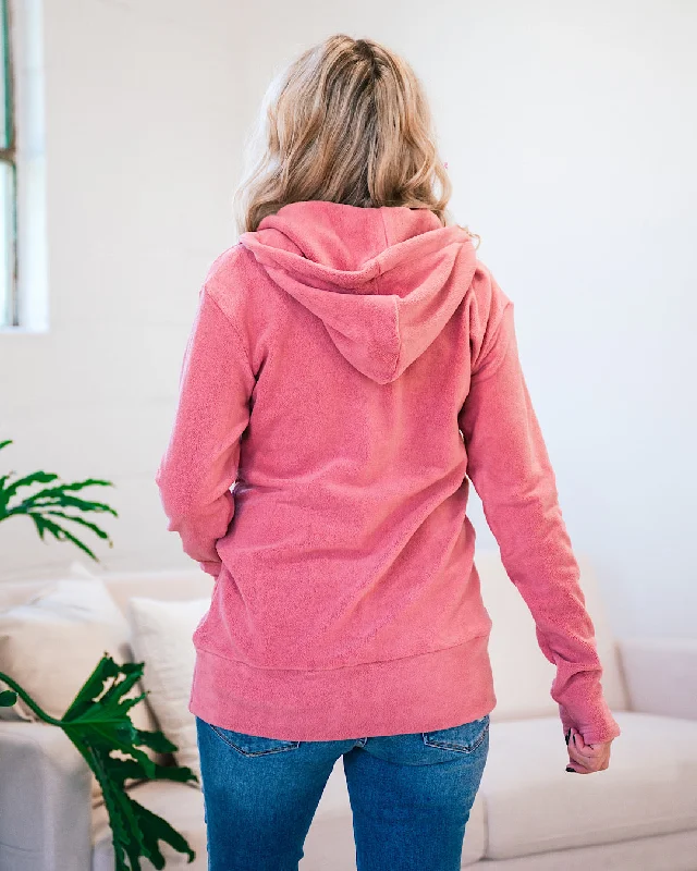 Ampersand Ave Cozy Cutie HalfZip Sweatshirt - Bubblegum