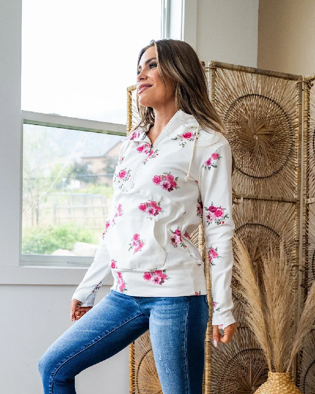 NEW! Ampersand Ave Garden Bloom HalfZip Sweatshirt