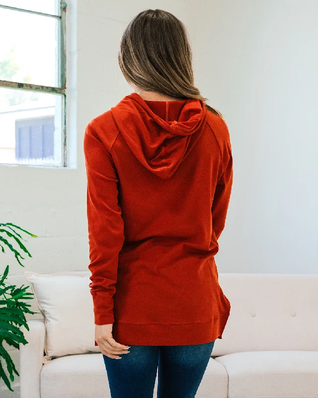 Ampersand Ave Sideslit Hoodie - Blazing Autumn FINAL SALE