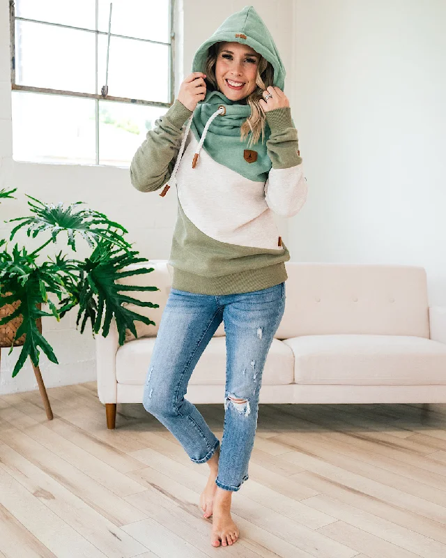 Wanakome Selene Hoodie - Leaf Green Mix