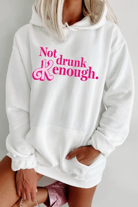 ""Not Drunk Kenough"" Graphic - Multiple Shirt Options (White) - Print On Demand