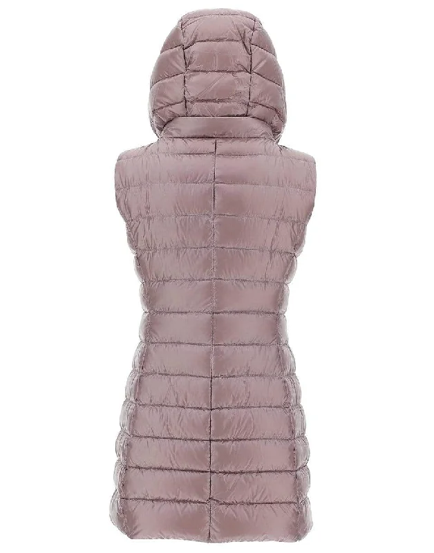 Pink Lightweight Fitted Long Vest