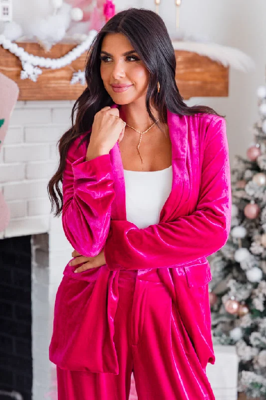 Still The Same Pink Velvet Blazer FINAL SALE