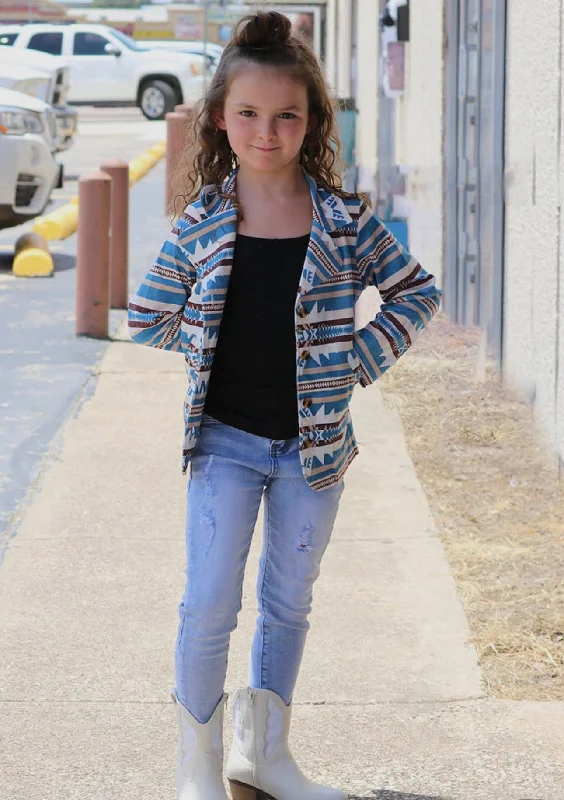 Girls Aztec Blazer