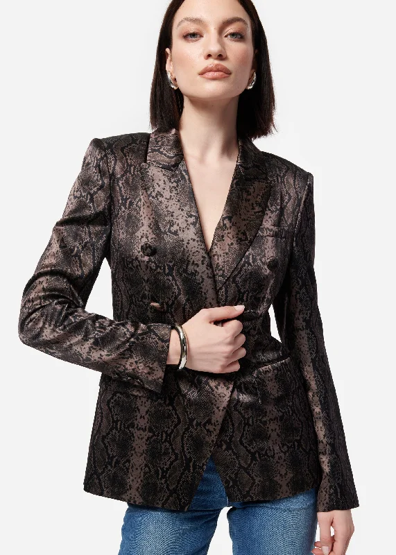 Zana Blazer Gray Snake